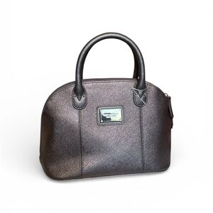 Tignanello Metallic Gray Satchel